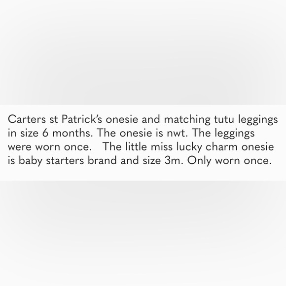 NEW St Patrick’s Day Baby Girl Outfit bundle - Picture 3 of 3